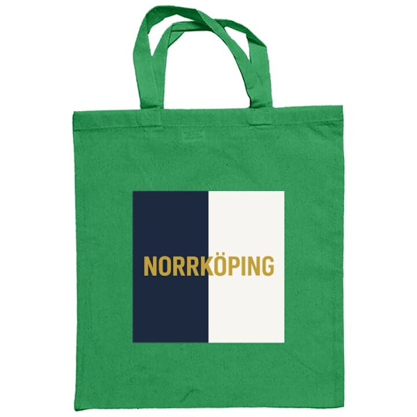 Mulepose | Holdbar Indkøbstaske i Stof Norrköping – fodbold Grøn one size