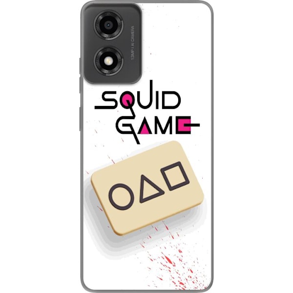 Motorola Moto E14 Gennemsigtig cover Squid Game