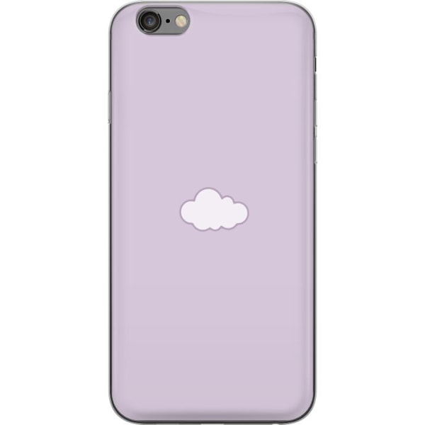 Apple iPhone 6s Plus Genomskinligt Skal Lila Moln – minimalistiskt moln på lila bakgrund