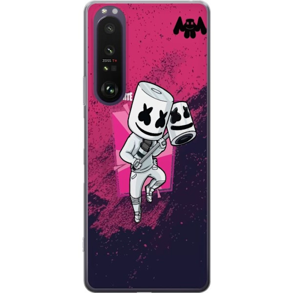 Sony Xperia 1 III Läpinäkyvä kuori Marshmello Fortnite Skin