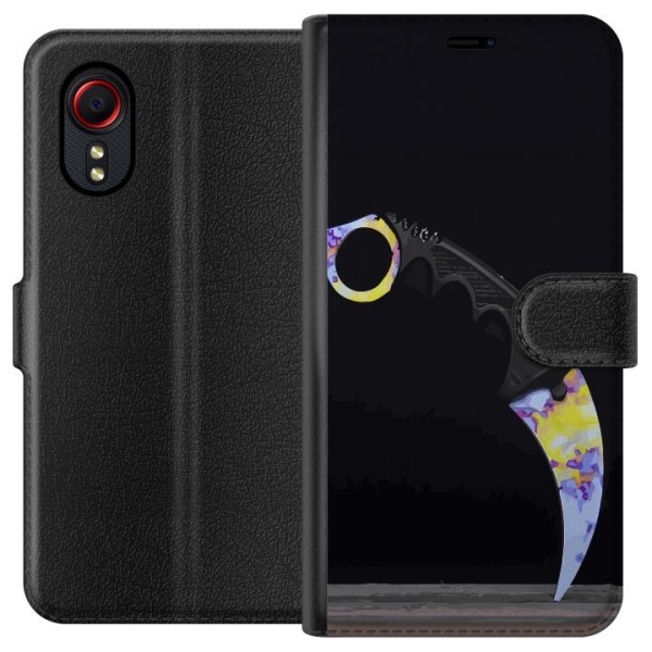 Samsung Galaxy Xcover 5 Tegnebogsetui Karambit / Butterfly / M