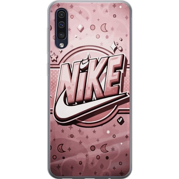 Samsung Galaxy A50 Gjennomsiktig deksel Nike Rosa