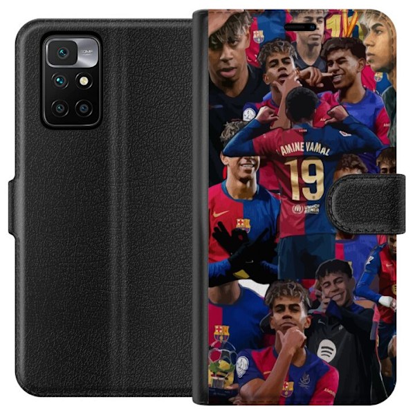 Xiaomi Redmi 10 Tegnebogsetui Lamine Yamal mobilcover til fodboldfans