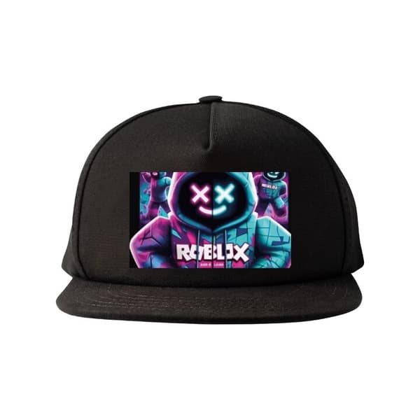 Snapback-lue svart one size