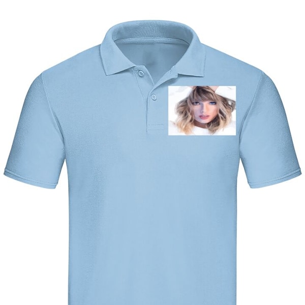 Poloshirt til Voksen | Elegant Poloshirt Taylor Swift Lyseblå X-Large