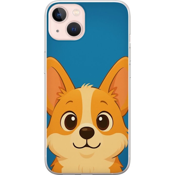 Apple iPhone 13 Genomskinligt Skal Hello Corgi
