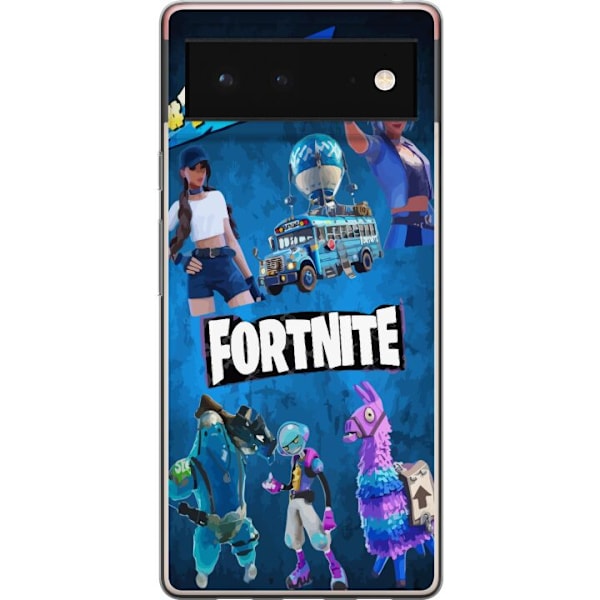 Google Pixel 6 Gjennomsiktig deksel Fortnite