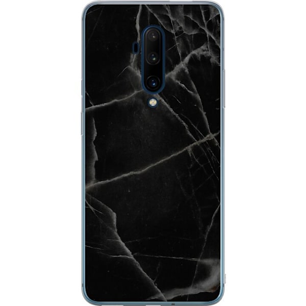 OnePlus 7T Pro Gennemsigtig cover Sort marmor