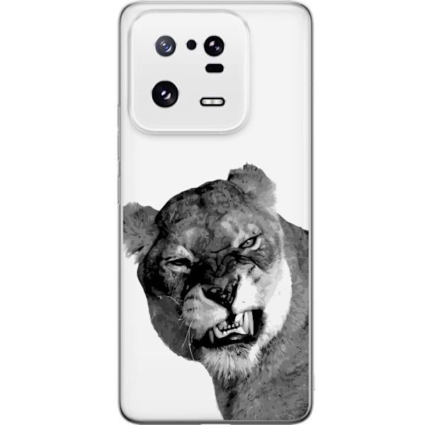 Xiaomi 13 Pro Läpinäkyvä kuori Leijona Taiteellinen Eläinaihe Afrikkalainen Tyyli Viidakon Tunnelma Graafinen Suunnittelu Kotikoristeet Eläintema