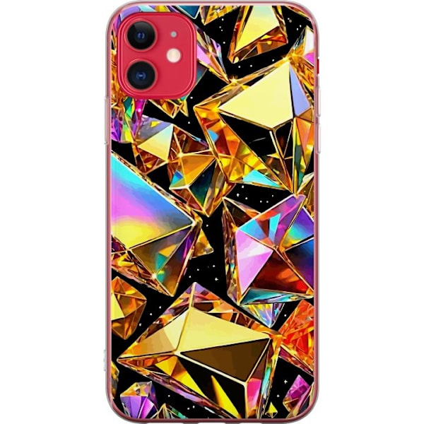 Apple iPhone 11 Gennemsigtig cover 3D Guld