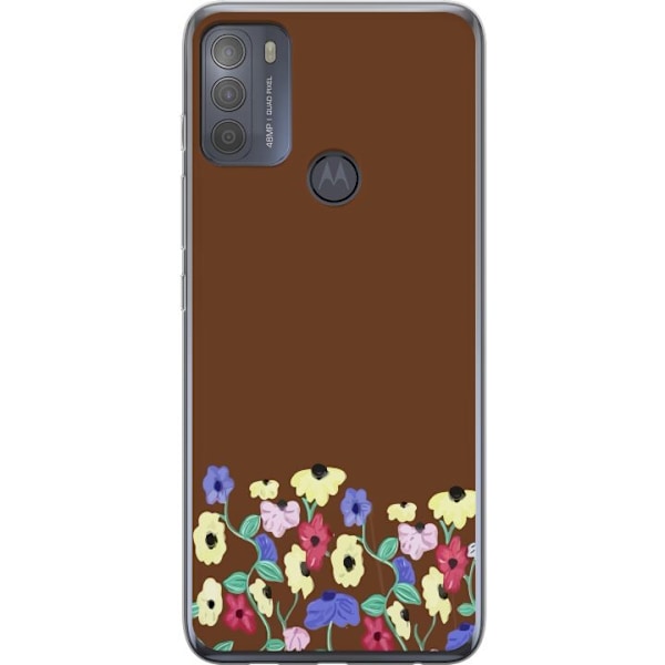 Motorola Moto G50 Genomskinligt Skal Blommor