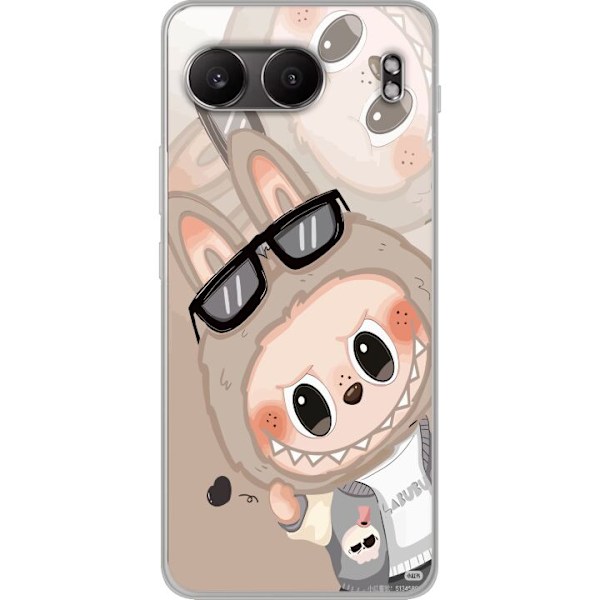 OnePlus Nord 4 Läpinäkyvä kuori Labubu Rainbow Chaos