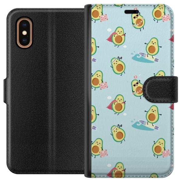 Kompatibel Tegnebogsetui til Apple iPhone XS Max Avocado