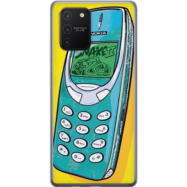 Samsung Galaxy S10 Lite Läpinäkyvä kuori Nokia 3310, Snake