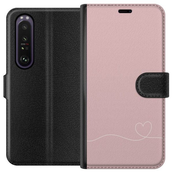 Sony Xperia 1 III Lommeboketui Rosa Hjärna Design