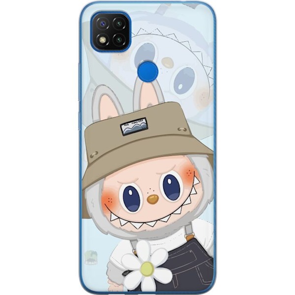 Xiaomi Redmi 9C NFC Läpinäkyvä kuori Labubu hattuineen - Po
