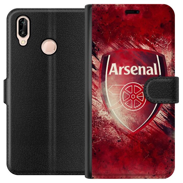 Huawei P20 lite Lompakkokotelo Arsenal Jalkapallo
