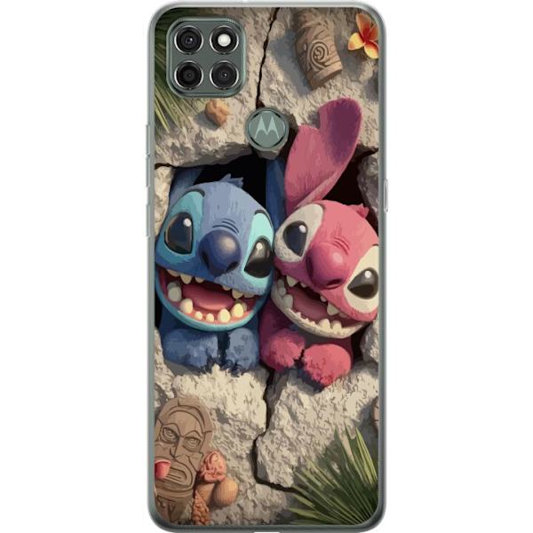 Motorola Moto G9 Power Läpinäkyvä kuori Stitch Angel Lilo & Stitch Motiivi Disney Rakkaus Sarjakuvahahmo Suosittu Sininen Avaruusolio Hauska Disney