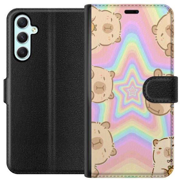 Samsung Galaxy A34 Tegnebogsetui Kawaii Capybara Galaxy Sød A