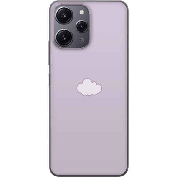 Xiaomi Redmi 12 Läpinäkyvä kuori Lila Pilvi - minimalistinen pilvi lila taustalla