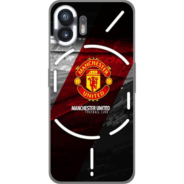 Nothing Phone (2) Gjennomsiktig deksel Manchester United