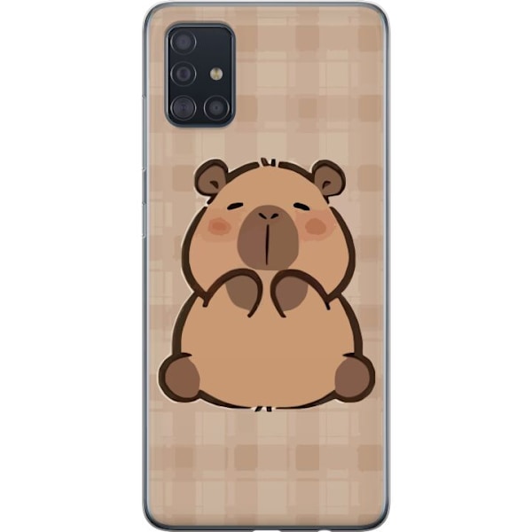 Samsung Galaxy A51 Genomskinligt Skal Mobilskal kawaii capybara flera figurer japansk stil