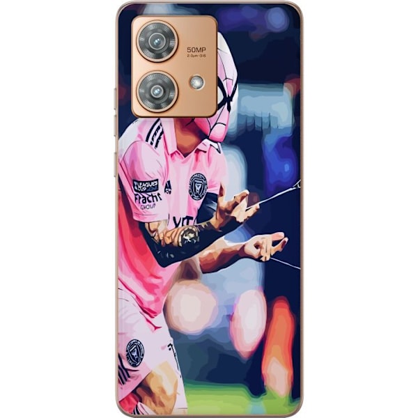 Motorola Edge 40 Neo Läpinäkyvä kuori Messi