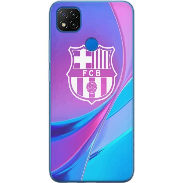 Xiaomi Redmi 9C NFC Genomskinligt Skal FC Barcelona