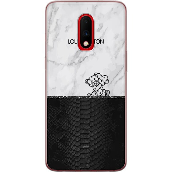 OnePlus 7 Gennemsigtig cover LV bjørn marmor