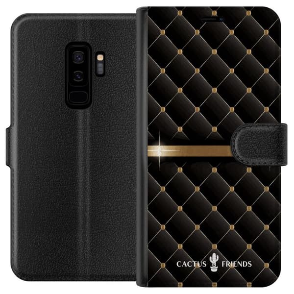Kompatibel Tegnebogsetui til Samsung Galaxy S9+ Kaktus og venner – NightQuilt