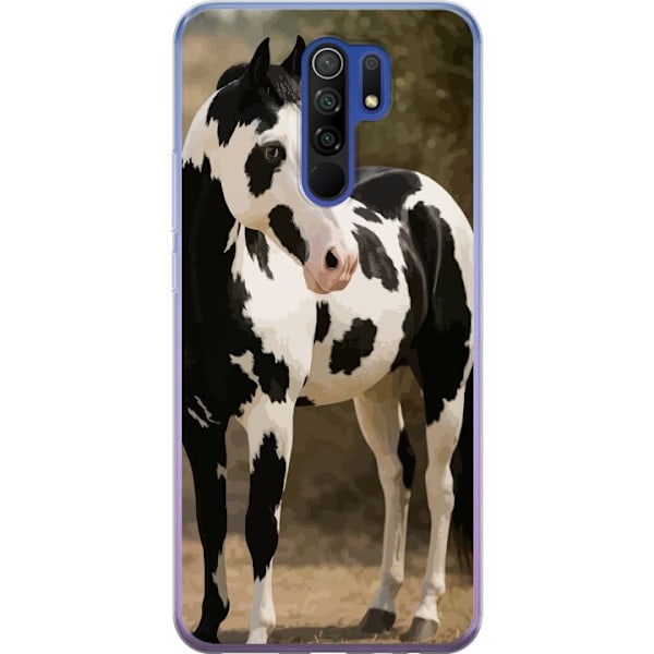 Xiaomi Redmi 9 Gjennomsiktig deksel Vakker Hest - elegant illu