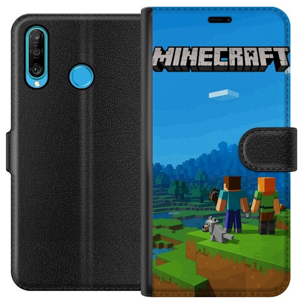 Huawei P30 lite Lompakkokotelo Minecraft Key Art