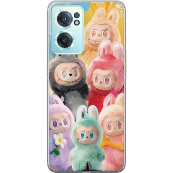 OnePlus Nord CE 2 5G Genomskinligt Skal Labubu Sketch Style – Handritat monster i tusch