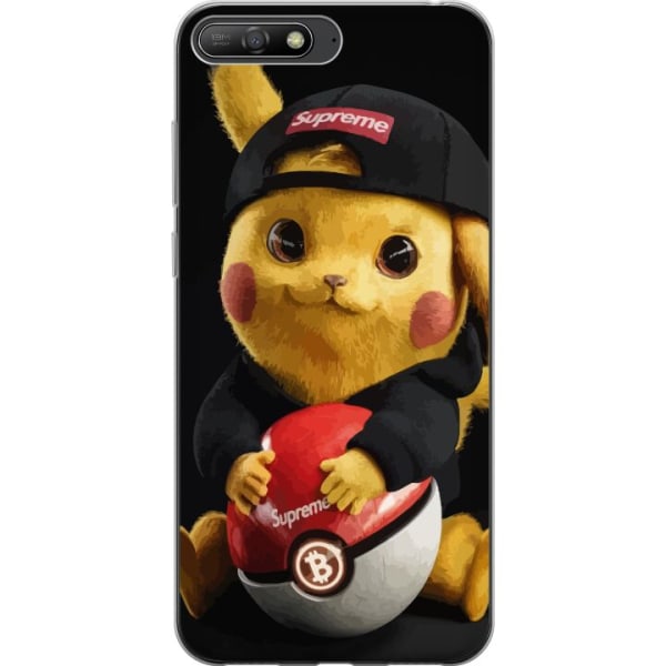 Huawei Y6 (2018) Läpinäkyvä kuori Pikachu Supreme