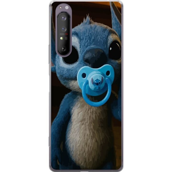 Sony Xperia 1 II Läpinäkyvä kuori Stitch & Napp - vauvateema söpöllä hahmolla