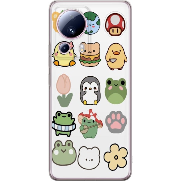 Xiaomi 13 Lite Läpinäkyvä kuori Kawaii Friends