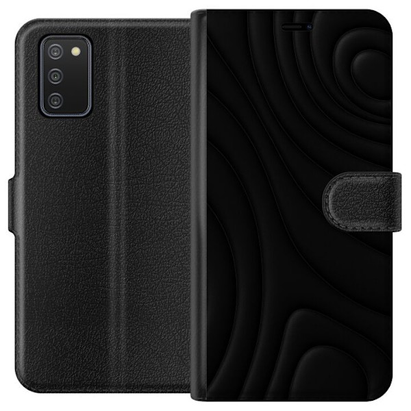 Samsung Galaxy A02s Lompakkokotelo Tummat Aallot