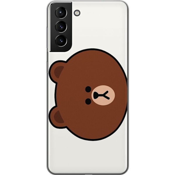 Samsung Galaxy S21+ 5G Gjennomsiktig deksel line friends brown