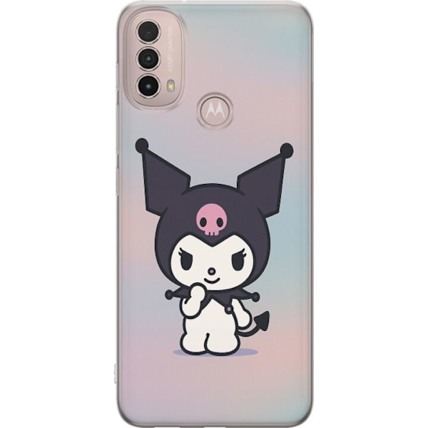 Motorola Moto E40 Gjennomsiktig deksel Kawaii Sanrio Kuromi