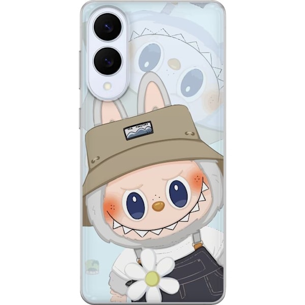 Samsung Galaxy S25 Edge Gennemsigtig cover Labubu med hat - Po