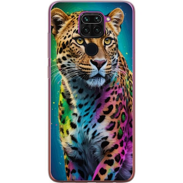 Xiaomi Redmi Note 9 Gennemsigtig cover Leopard