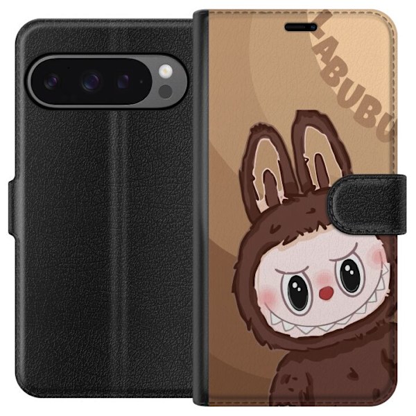 Google Pixel 9 Pro XL Lommeboketui Labubu Sky Kosebamse - Hvit