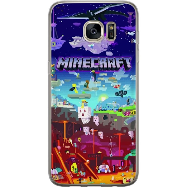 Samsung Galaxy S7 edge Gennemsigtig cover Minecraft