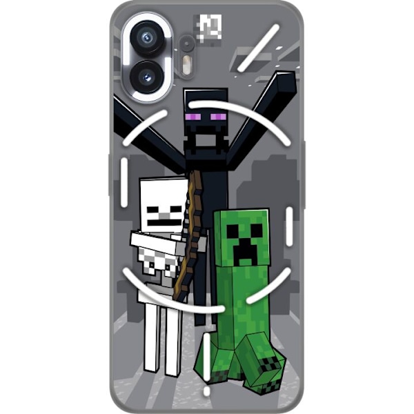 Nothing Phone (2) Gennemsigtig cover Minecraft