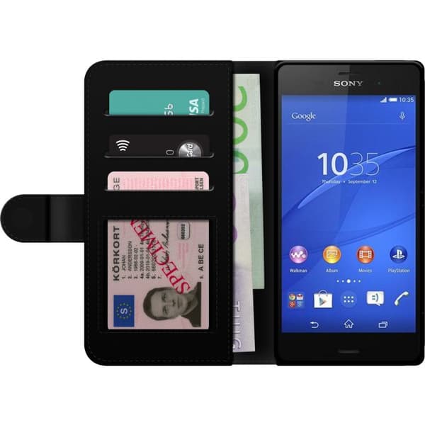 Kompatibel Tegnebogsetui til Sony Xperia Z3 Pikachu grøn