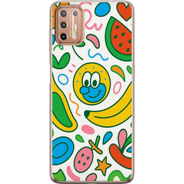 Motorola Moto G9 Plus Gjennomsiktig deksel Sommerfuglslør