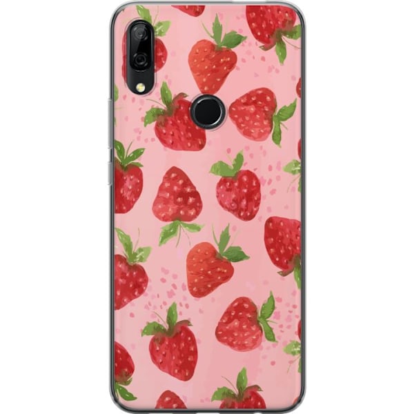 Huawei P Smart Z Genomskinligt Skal Strawberry Dreams – jord