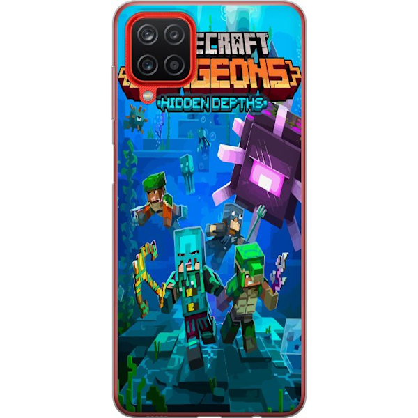 Samsung Galaxy A12 Läpinäkyvä kuori Minecraft