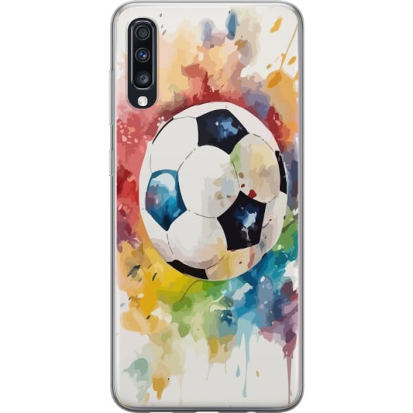 Samsung Galaxy A70 Gennemsigtig cover Fodbold