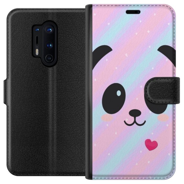 OnePlus 8 Pro Lompakkokotelo Sateenkaari Panda